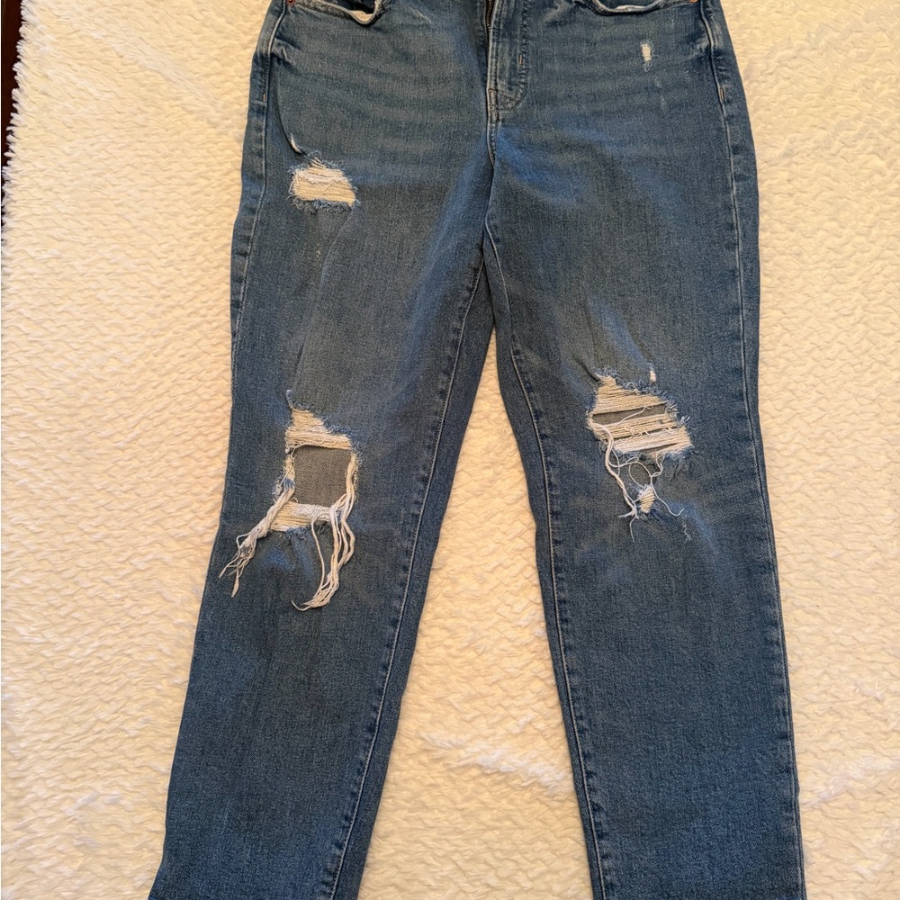 Old Navy O.G. Straight Women’s Jeans - Classic Blue - Picture 2 of 5